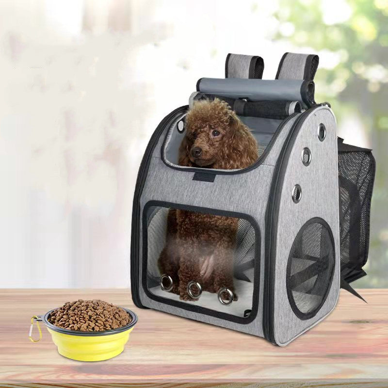 Breathable Fold-Flat Pet Carrier Backpack